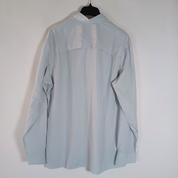 Eddie Bauer Guide Shirt UPF Vented Large Tall Roll Tab Sleeve Outdoors Fishing - Picture 10 of 13